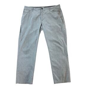 Linksoul Pants Mens 40 S Golf Flat Front Gray Performance Outdoor Athletic READ